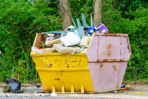 Waste clearance team at work in South West London