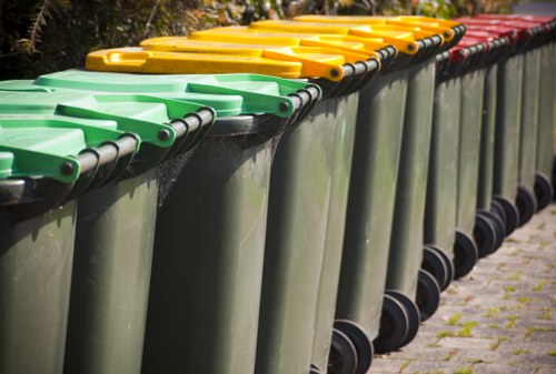 Community members participating in a local recycling initiative